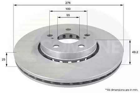 Тормозные диски COMLINE ADC0199V