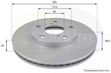 Тормозные диски COMLINE ADC01100V