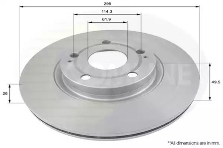 Тормозные диски COMLINE ADC01134V