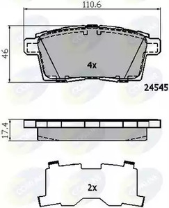 Колодки тормозные дисковые COMLINE CBP01731