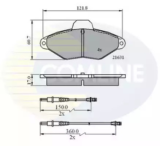 Колодки тормозные дисковые COMLINE CBP2568