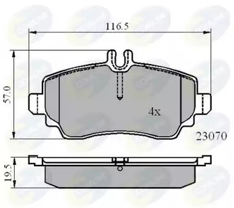 Колодки тормозные дисковые COMLINE CBP01318