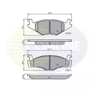 Комплект тормозных колодок дисковый тормоз COMLINE CBP0148