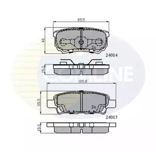 Колодки тормозные дисковые COMLINE CBP31290