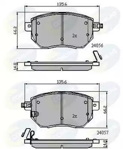 Колодки тормозные дисковые COMLINE CBP31745