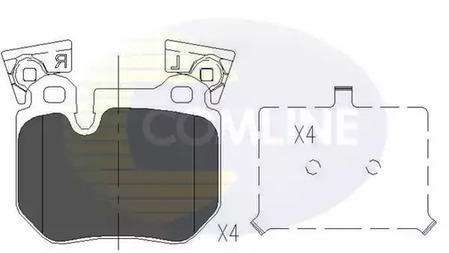 Колодки зад COMLINE CBP06023