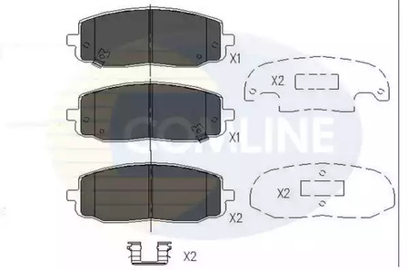 Колодки тормозные дисковые COMLINE CBP36008