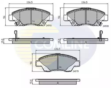 Колодки тормозные дисковые COMLINE CBP32036