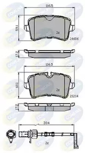 Колодки зад audi a4/a6/a7 10- COMLINE CBP22121