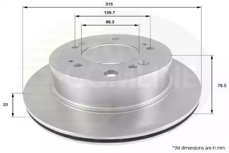 Тормозные диски COMLINE ADC2404V