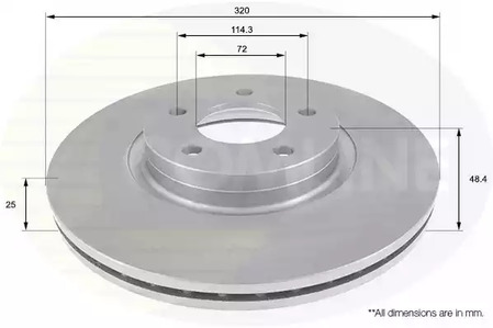 Тормозные диски COMLINE ADC0470V