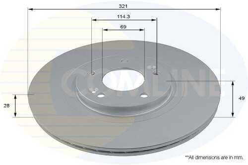 Тормозные диски COMLINE ADC2845V