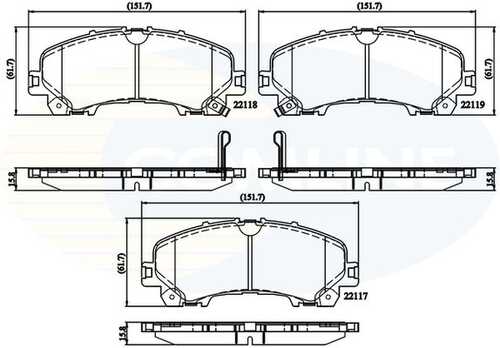 Тормозные колодки COMLINE CBP32337