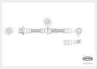 Brake hose CORTECO 49439745