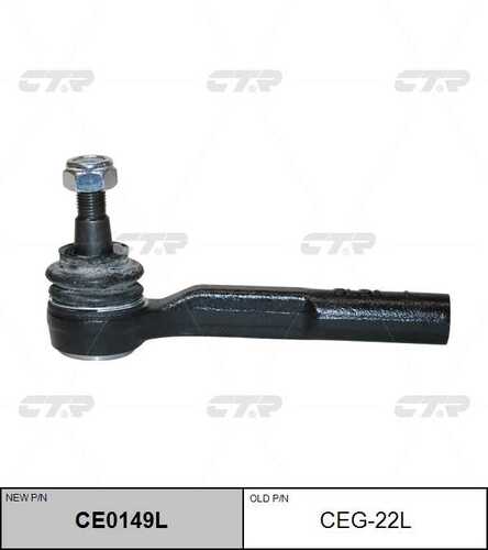Наконечник рулевой тяги лев opel astra h рейка zf 03/04- zafira b рейка CTR CE0149L