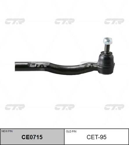 Ce0715 наконечник рулевой левый замена cet-95 CTR CE0715