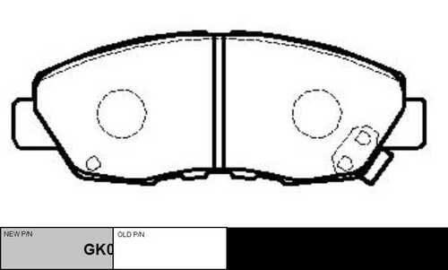 Колодки дисковые передние CTR GK0321