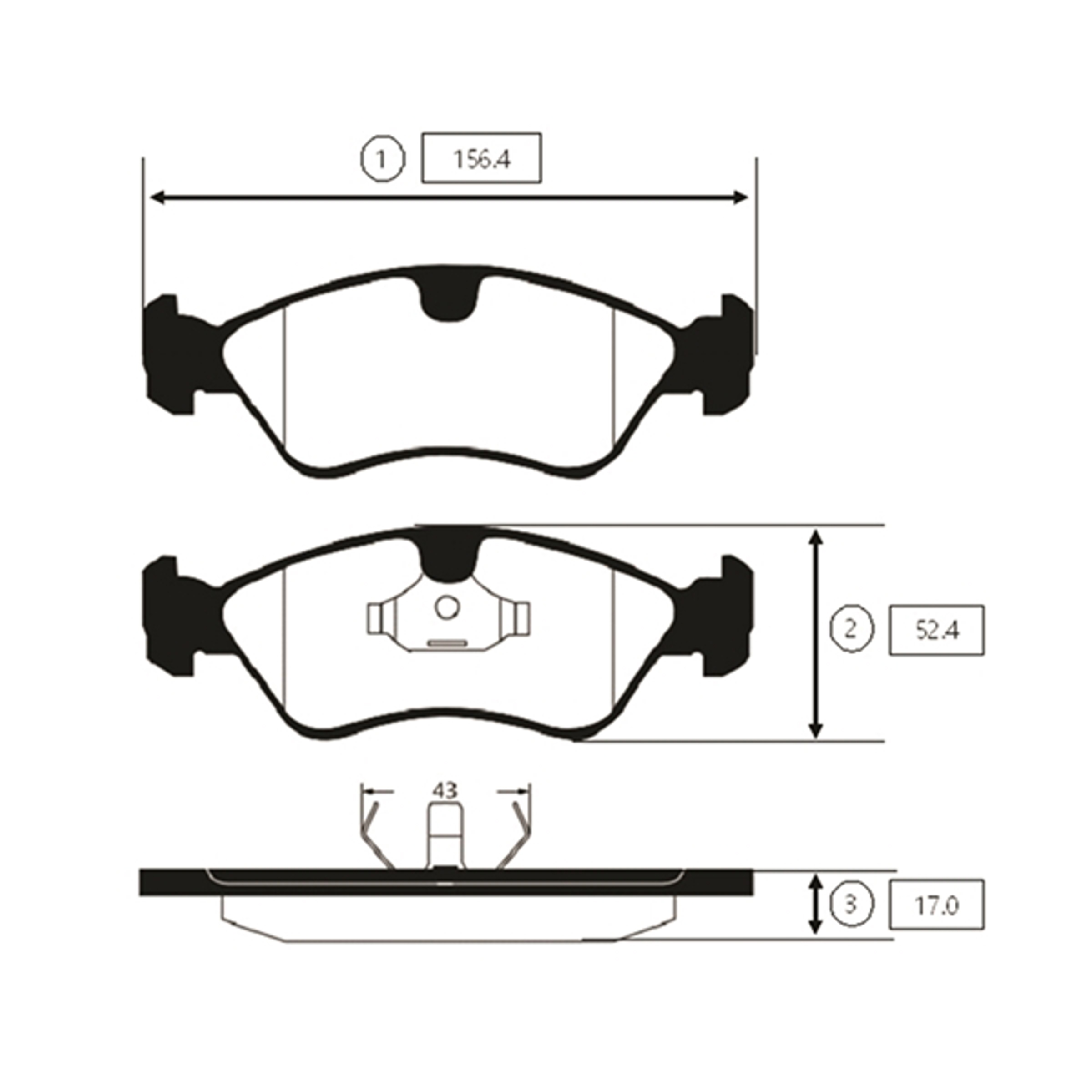 Brake pad CTR GK0432