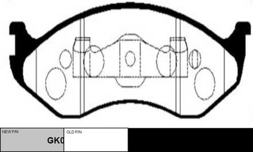Gk0518 колодки дисковые передние CTR GK0518