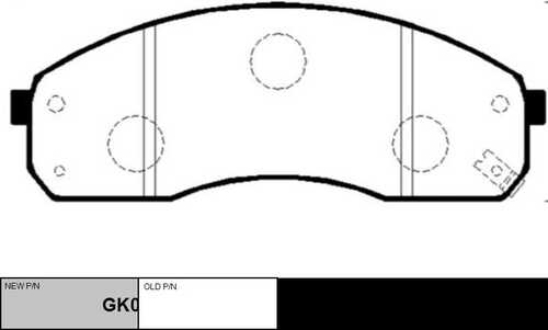 Brake pad CTR GK0519