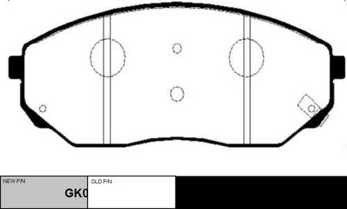 Колодки дисковые передние CTR GK0524