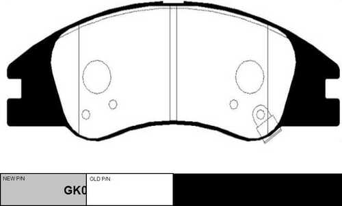 Колодки дисковые передние CTR GK0538