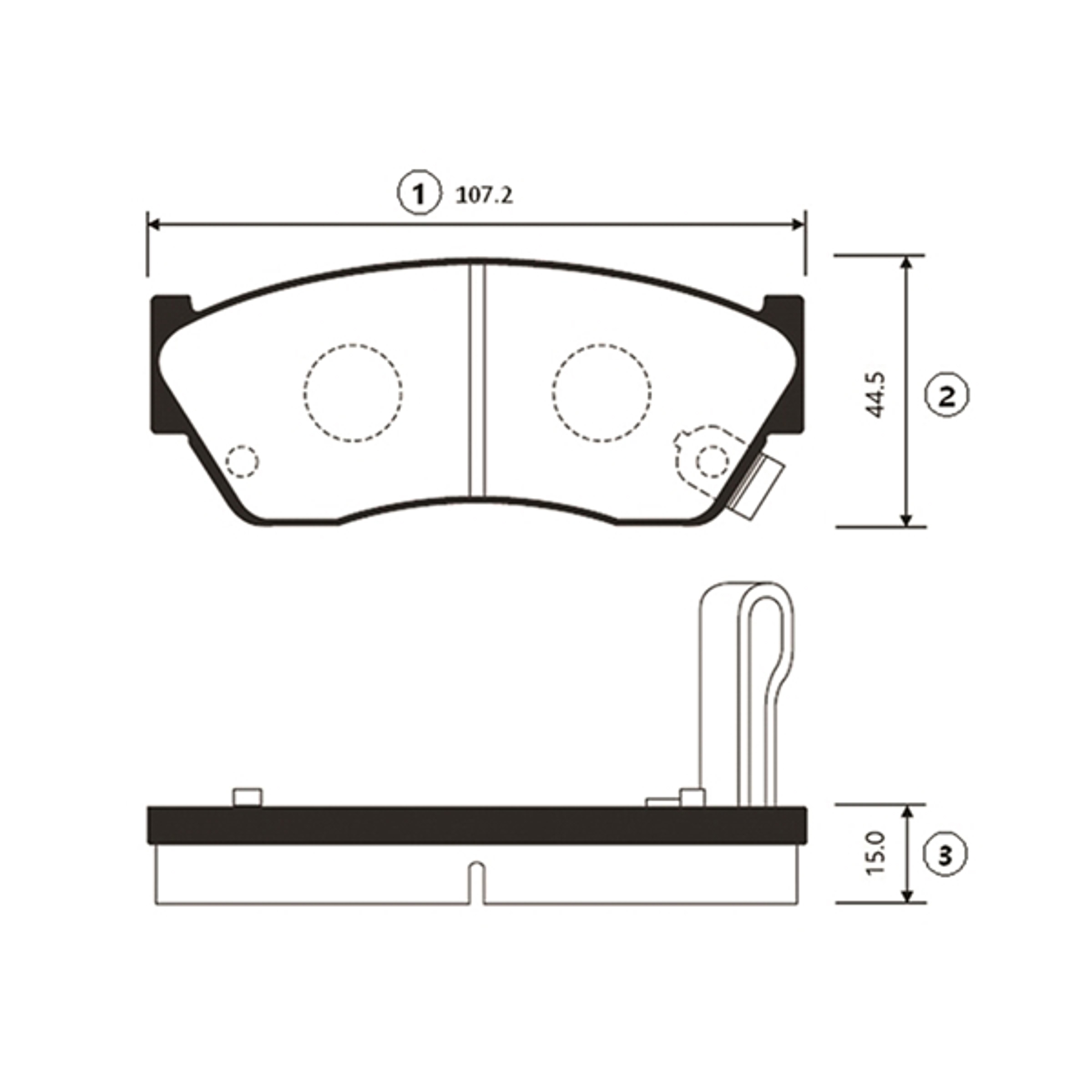 Brake pad CTR GK0945