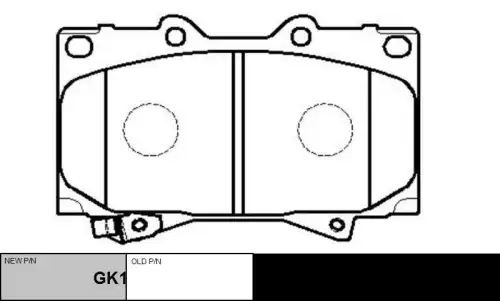 Gk1043 колодки дисковые передние CTR GK1043