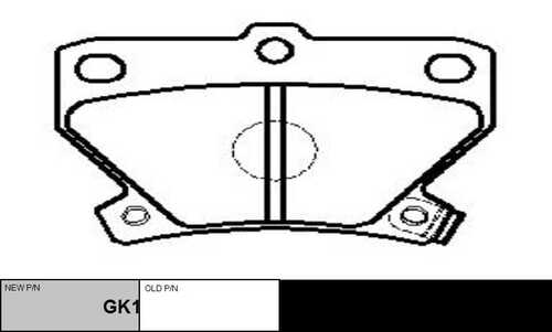 Колодки дисковые задние CTR GK1056