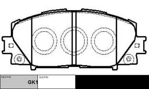 Gk1081 колодки дисковые передние CTR GK1081