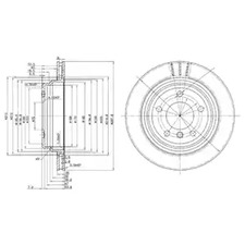 Диск тормозной DELPHI BG3042
