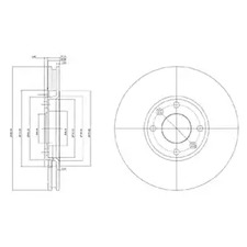 Диск тормозной DELPHI BG3622
