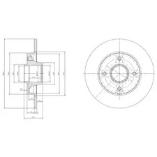 Диск тормозной DELPHI BG9022RSC