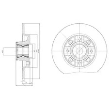 Диск тормозной DELPHI BG9116RS
