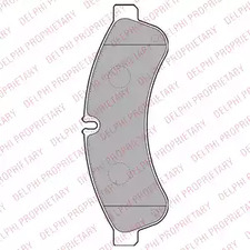 Колодки тормозные дисковые DELPHI LP2063