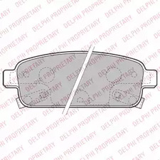 Комплект тормозных колодок дискового тормоза DELPHI LP2167