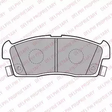 Комплект тормозных колодок дискового тормоза DELPHI LP2258