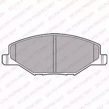 Колодки тормозные дисковые DELPHI LP2444