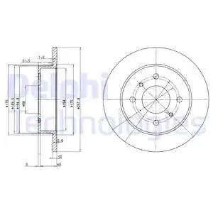 Тормозные диски DELPHI BG2633