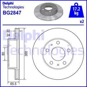 Тормозные диски DELPHI BG2847