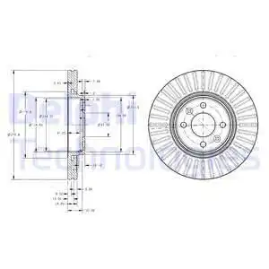 Тормозные диски DELPHI BG3430