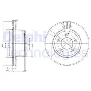 Тормозные диски DELPHI BG3533