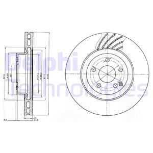 Тормозные диски DELPHI BG3877