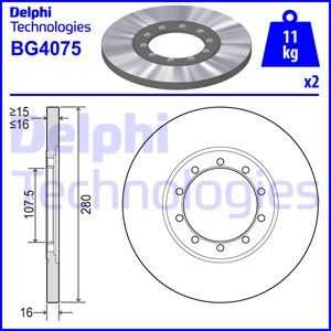 Тормозные диски DELPHI BG4075