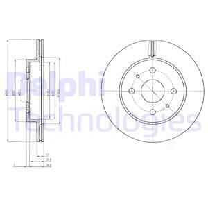 Тормозные диски DELPHI BG4128