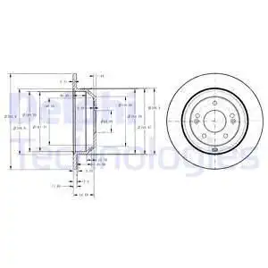 Тормозные диски DELPHI BG4335