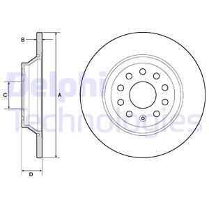 Тормозные диски DELPHI BG4751C