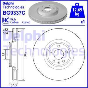 Диск тормозной передний DELPHI BG9337C