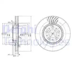 Тормозные диски DELPHI BG9514
