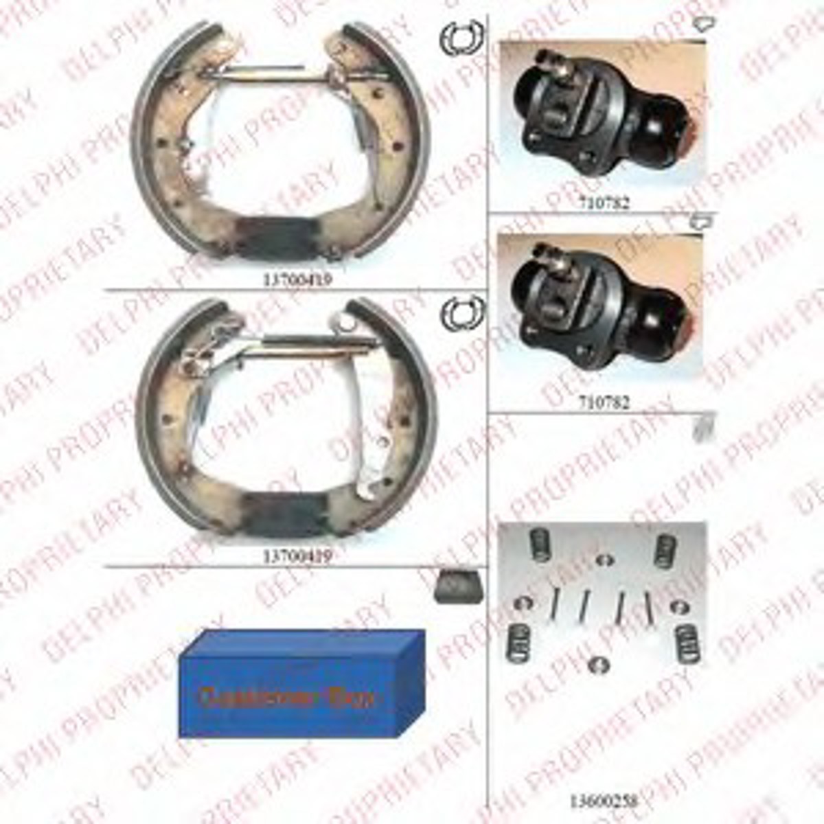 Комплект тормозных колодок DELPHI KP742